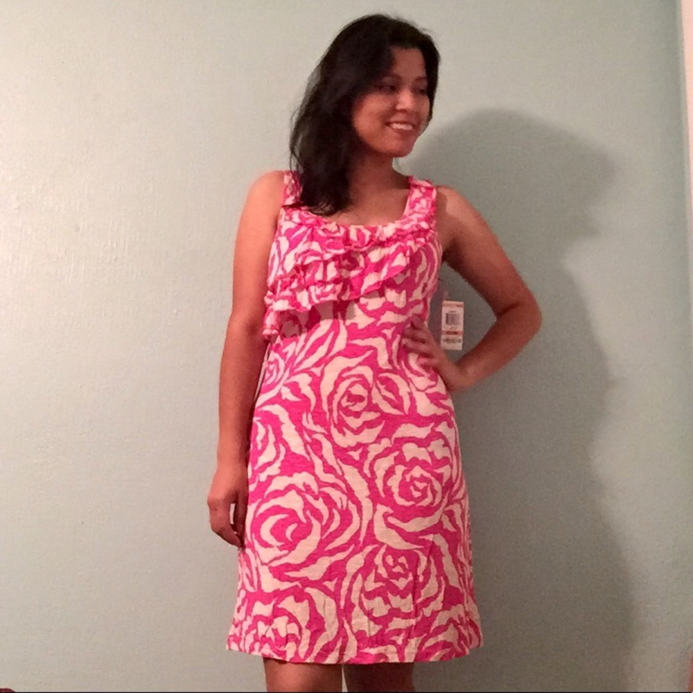 50%off offer | I.N.C pink dress with flower print